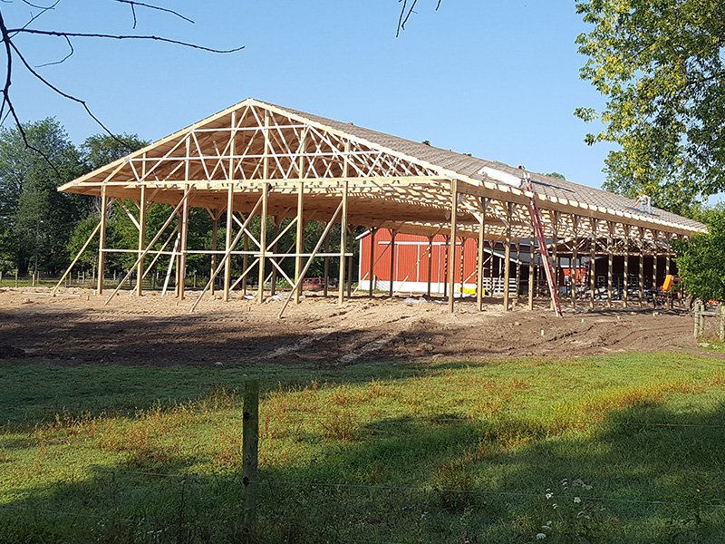new barn construction
